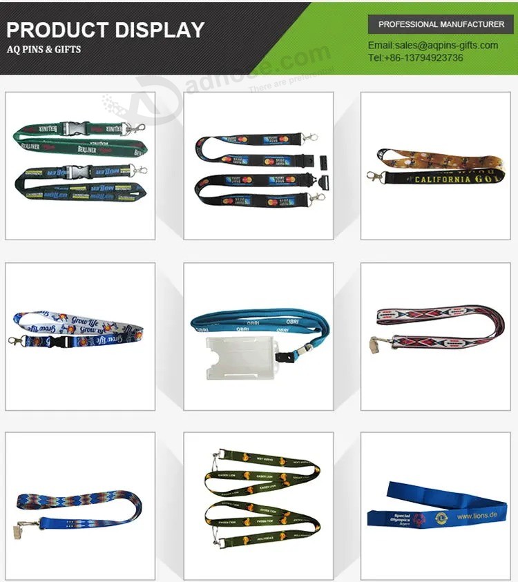 High Quality Sublimation ID Badge Polyester Lanyard Multiple Olympic (13)