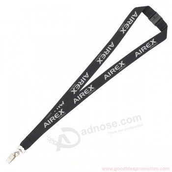 Longe noire de 1,5 cm avec pince Bull Dog