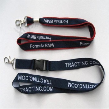 Fabrikpreis kundenspezifisch gewebt Lanyard Niet Silikon Team UK Polyester