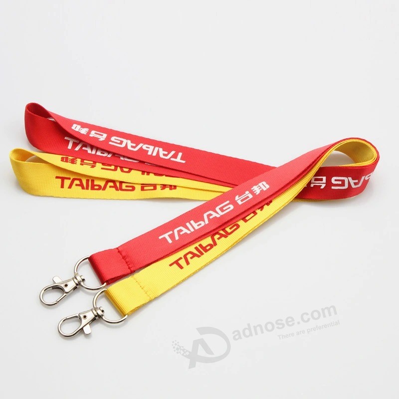 Promotional Gift Factory Custom Sublimation Printed Neck ID Card Lanyard Strap with Logo Custom Printing Landyard