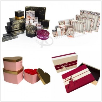 Logo personnalisé Carton rigide Ondulé Chaussures Cosmétique Bijoux Cadeau Perruque Vin Emballage Courrier Expédition Papier Emballage Boîte