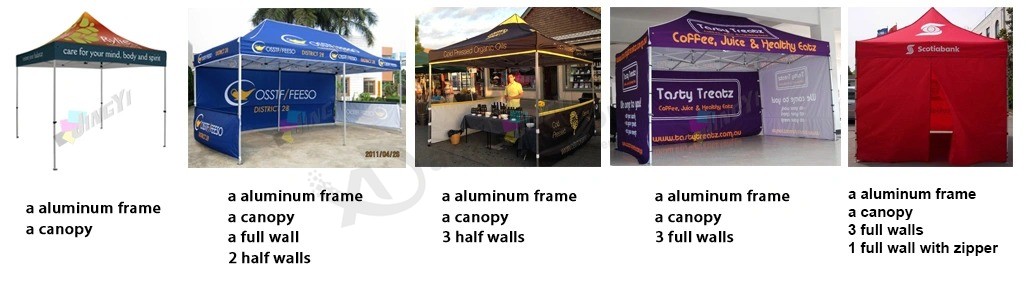무역 박람회 사건 천막을 광고하는 옥외 접히는 알루미늄 합금 구조