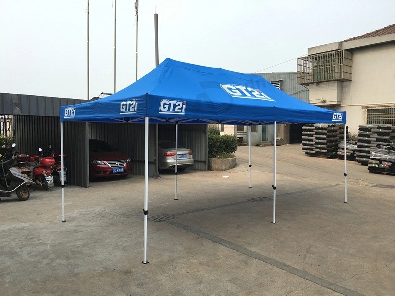 Tenda promocional 3X6 com marca de publicidade personalizada