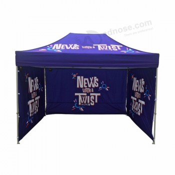 Nouveau design Logo personnalisé Impression auvent tente 3x3 design publicité extérieure