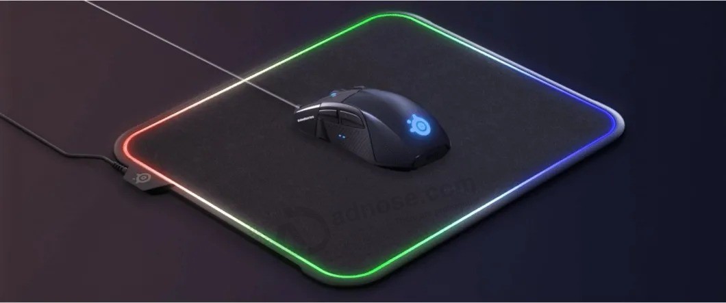 Mouse pad para jogos com iluminação RGB