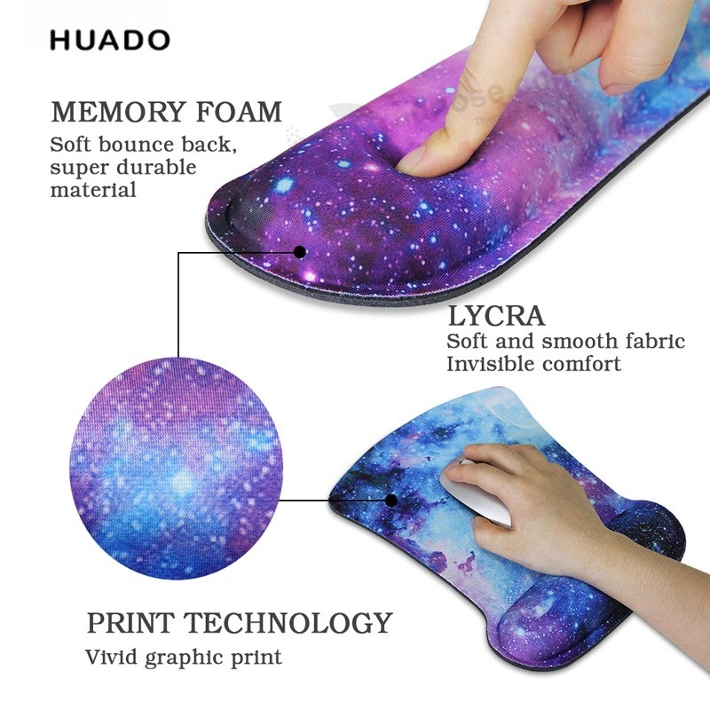 Keyboard Memory Foam Durable Wrist Rest Mouse Pad