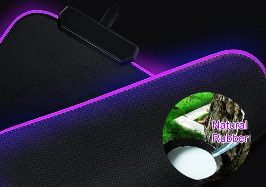 ワイヤレス充電付きLEDライト輝くゲーミングマウスパッド