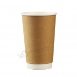 Taza de papel desechable impresa personalizada compostable biodegradable PLA para café