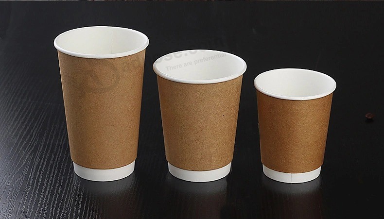 Bicchiere di carta PLA usa e getta stampata su misura biodegradabile compostabile per caffè
