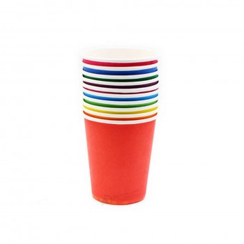 Vente en gros de haute qualité personnalisé coloré et logo imprimé gobelets en papier jetables