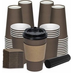 Custom Logo Printed Take Away Disposable Coffee Paper Cup