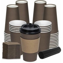 custom logo printed take away disposable coffee paper Cup