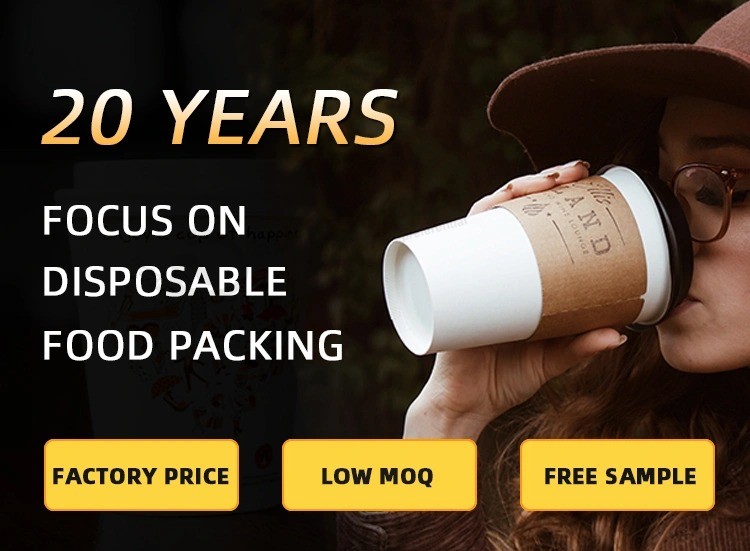 Logotipo personalizado impreso taza de papel de café desechable para llevar