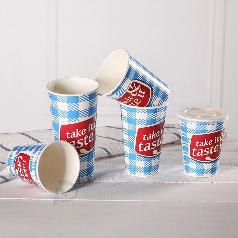 Einweg benutzerdefinierte Logo gedruckt Cold Drink Paper Cup