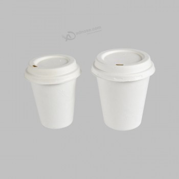 Compostable personnalisé 12 oz écologique canne à sucre Bagasse Tasse à café en papier jetable à paroi unique Tasse à boisson chaude