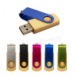 Más de 10 piezas logotipo personalizado gratis velocidad rápida 64 gb de bambú unidad flash USB Pen drive 32 gb 16 gb 8 GB memoria USB 4 GB de bambú pendrive U disco