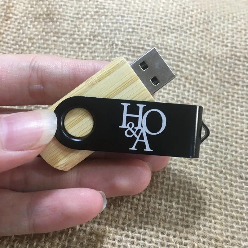 Oltre 10 pezzi Logo personalizzato gratuito ad alta velocità 64 GB Bamboo USB flash Drive Pen drive 32 GB 16 GB 8 GB Chiavetta USB 4 GB Bamboo Pendrive U Disk