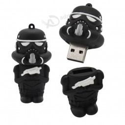 Discos flash USB de desenho animado em PVC personalizados para presente
