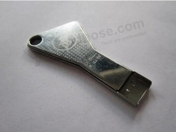 Il campione gratuito del disco flash USB Slim Key fornisce disponibile (OM-m135)