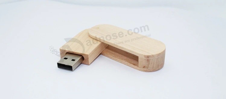 Изготовленный на заказ логотип Деревянная флешка USB Флешка U Disk