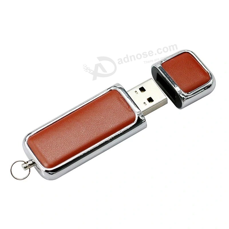 Benutzerdefinierte Leder U-Disk Bulk billig Leder USB-Stick