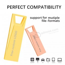 free custom logo metal pendrive 3.0 32gb 128gb 16gb 8GB 4GB high speed USB flash drive 64gb USB memory disk