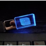 Disque U populaire Disque flash cristal lumineux personnalisé