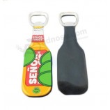 Ouvre-bouteille en PVC souple personnalisé en usine Porte-clés Ouvre-bouteille de bière