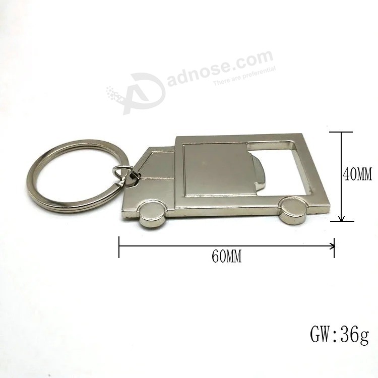 Promotional Classic Metal Keychain Aluminum Keychain with Logo Engraving Bottle Opener Keyring