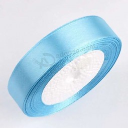 China hochwertiges Satinband, Polyester Satinband Farbe blau