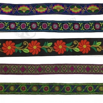 DIY hecho a mano encaje estilo rural microscópico pequeña cinta étnica floral