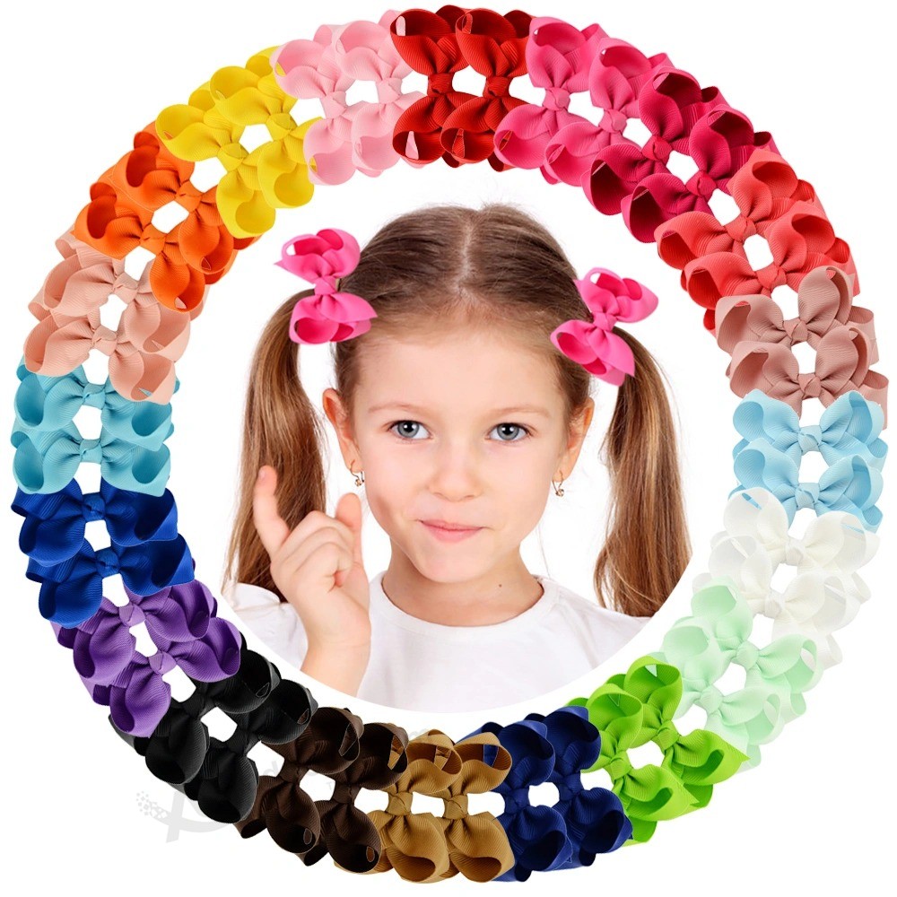 40 colors Boutique grosgrain Ribbon pinwheel 3