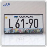 Plaque d’immatriculation en aluminium Curaçao (JS00130)