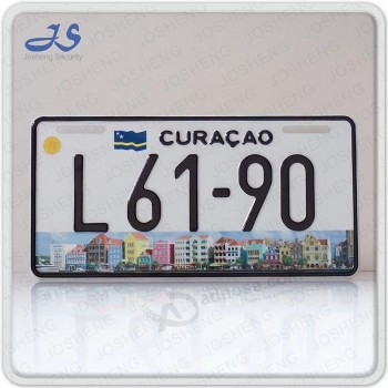 Plaque d’immatriculation en aluminium Curaçao (JS00130)