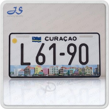 matrícula de aluminio curacao (js00130)