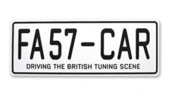 Plaque d’immatriculation en aluminium de sécurité vierge de voiture