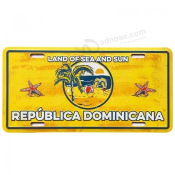 Plaque d’immatriculation de voiture en aluminium vierge par sublimation