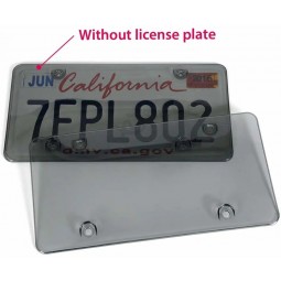 Unbreakable Car License Plates Shields 2 Pack
