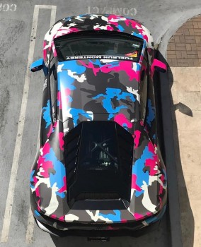 Tsautop 1.52 * 30m Auto Protect Camo Vinyle Autocollants Décalcomanies de voiture de course