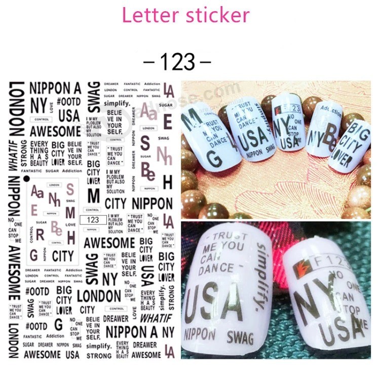 Nagel brief Sticker, nagel Salon folie Sticker decoratie, nagelverzorging ontwerp Product