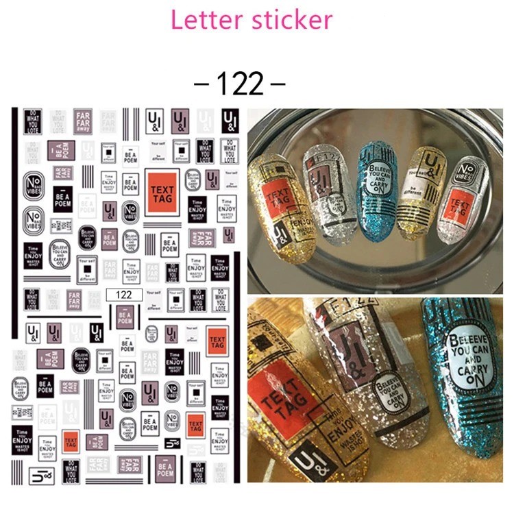 Nagel brief Sticker, nagel Salon folie Sticker decoratie, nagelverzorging ontwerp Product