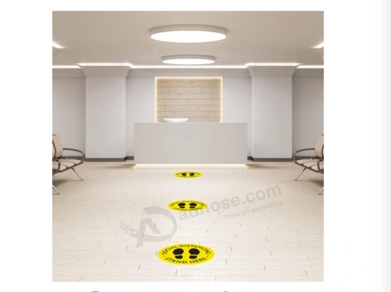 OEM/ODM Social Distancing Floor Decal with Many Styles
