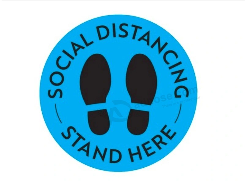 OEM / ODM decalcomania per pavimento a distanza sociale con molti stili