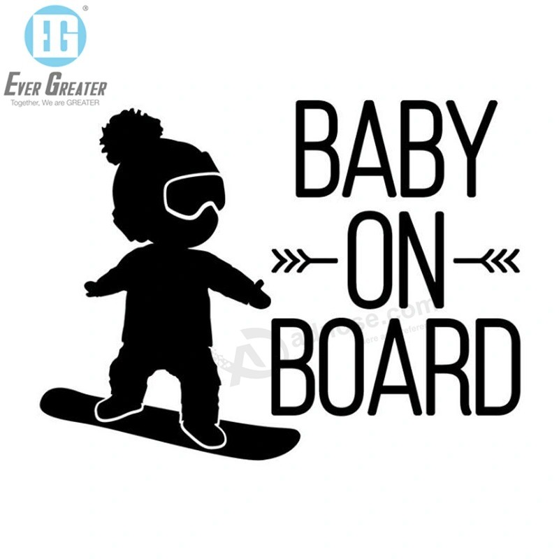 Baby an Bord Coole Rückseite Reflektierende Sonnenbrille Kinderauto Vinyl Aufkleber Warnung Aufkleber benutzerdefinierte Baby an Bord Auto Aufkleber