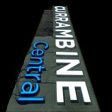 Lettres LED acryliques 3D publicitaires personnalisées pour la signalisation