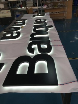 Publicité extérieure Lettres rétroéclairées de caractères lumineux