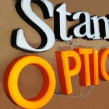 Publicité extérieure en plastique formé sous vide Lumière LED Signe de lettre