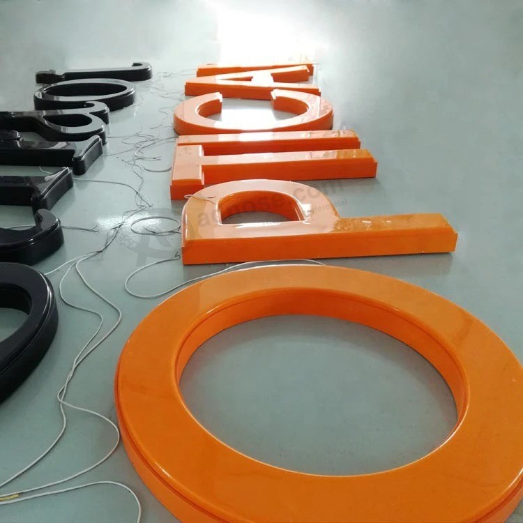 Pubblicità esterna Targhetta con lettere a LED sottovuoto in plastica