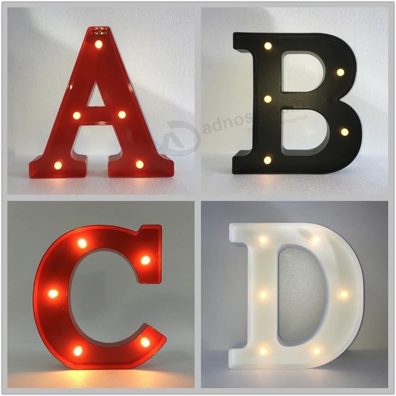 La muestra retroiluminada de acrílico del LED Letters LED enciende la letra para hacer publicidad