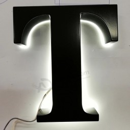 Publicité extérieure Feu de recul Lettres en acier inoxydable